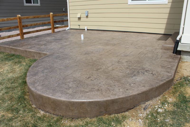 Stamped Concrete Patio Installation detail